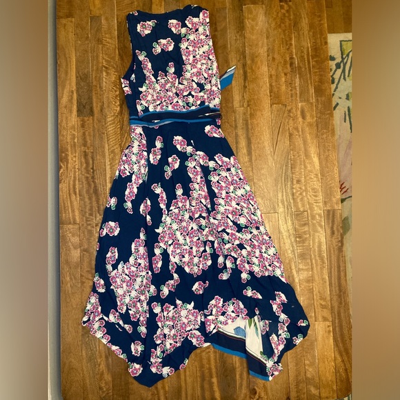 NWT never worn Anthropologie x Maeve botanica floral faux wrap dress, size 2 - Picture 2 of 10